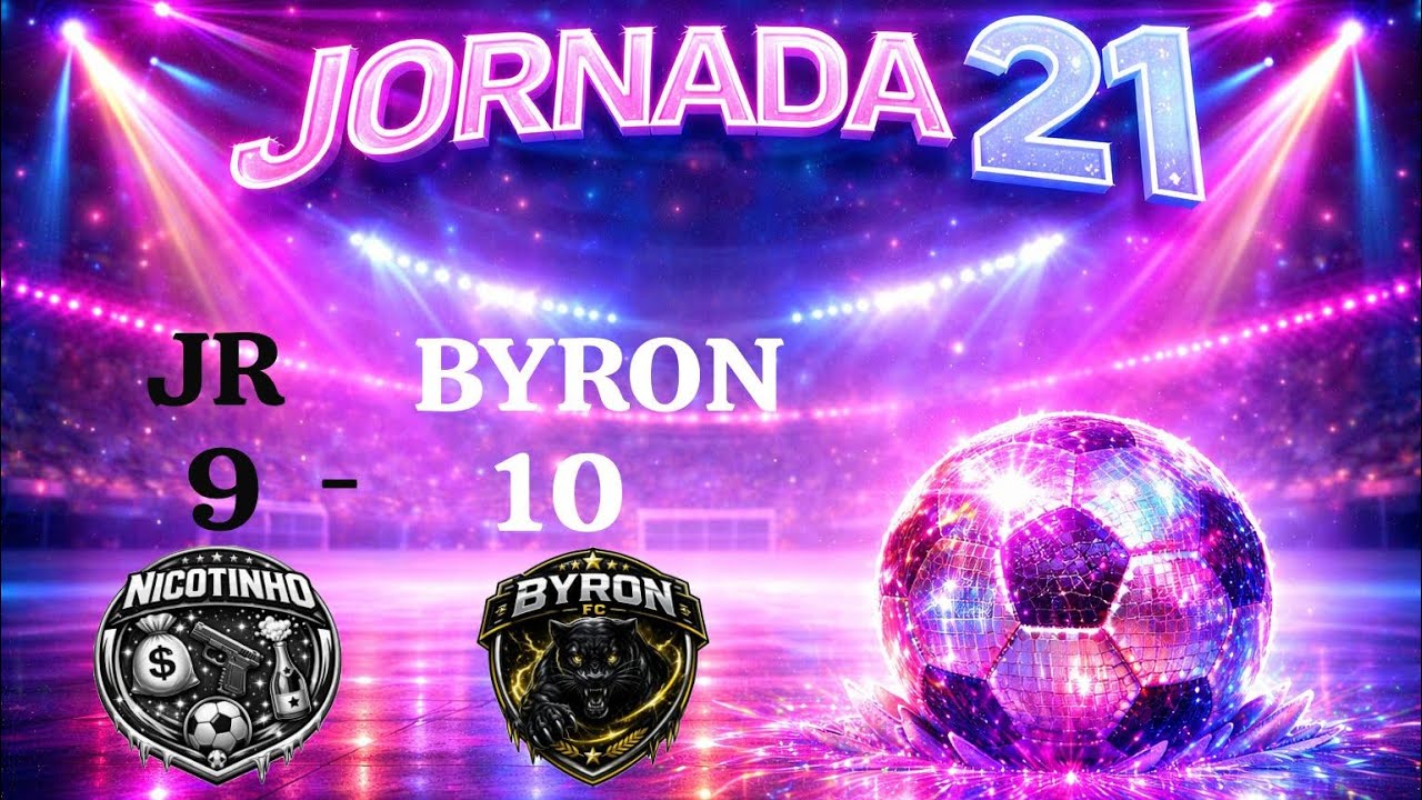 JORNADA 21⚽️ RCDE STADIUM 06/02/26      ⚪️JR 9-10 BYRON⚫️ TEMPORADA 25/26 FUTBOL 5⚽️