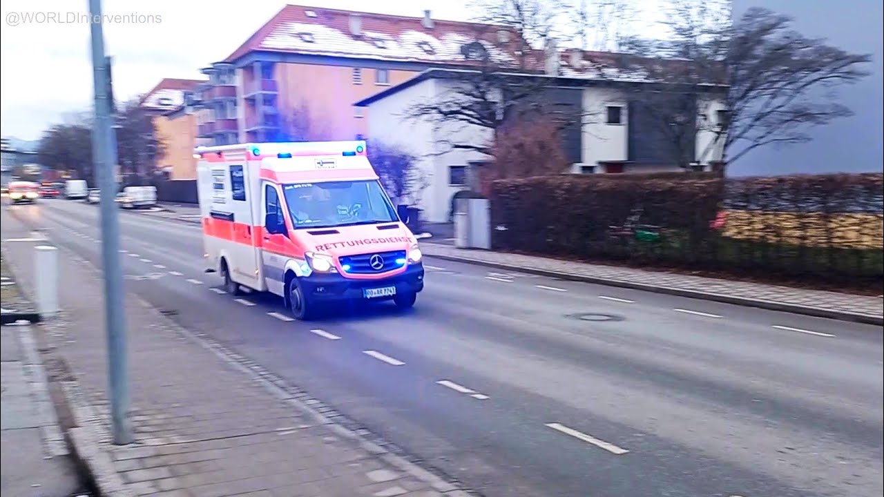 RTW Rettungsdienst Rosenheim | Rosenheim EMS Ambulance - responding