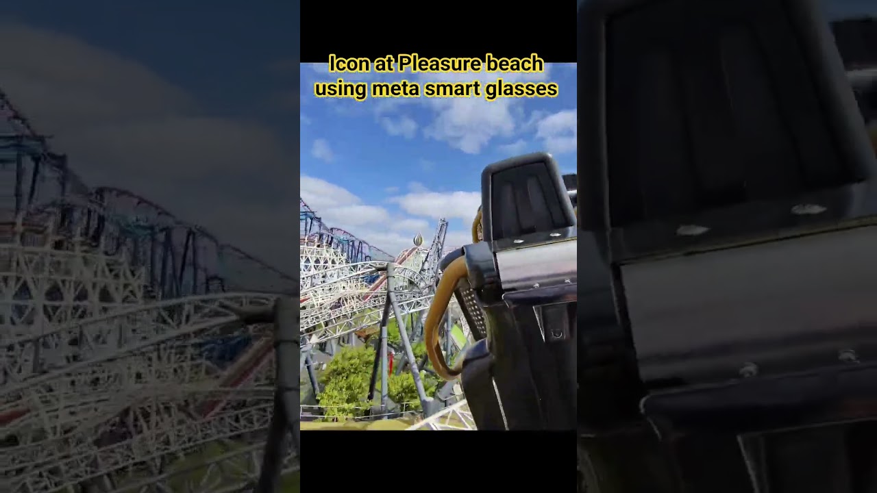 Icon at pleasure beach Blackpool using meta smart glasses. #icon #Rollercoaster