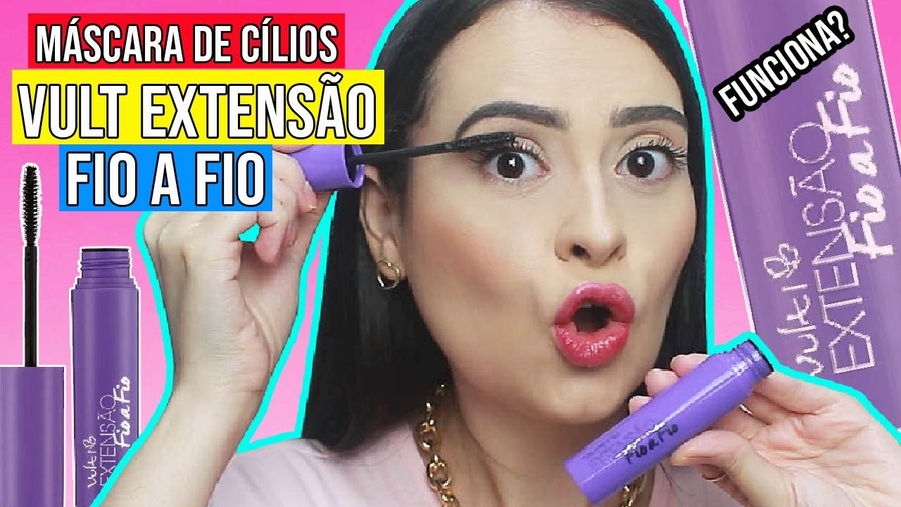 MÁSCARA DE CÍLIOS VULT EXTENSÃ0 FIO A FIO PRETA | Funciona mesmo? | Érica Chruz