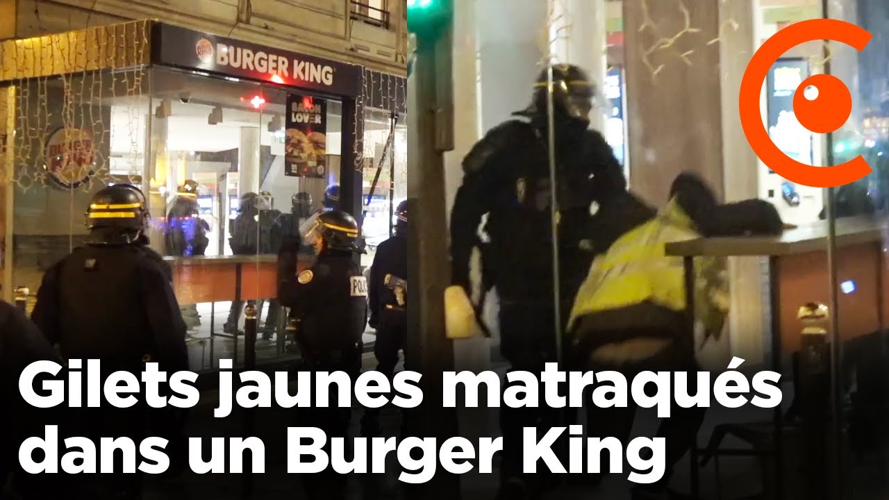 Gilets jaunes matraqués dans un Burger King : 9 CRS mis en examen pour violences volontaires