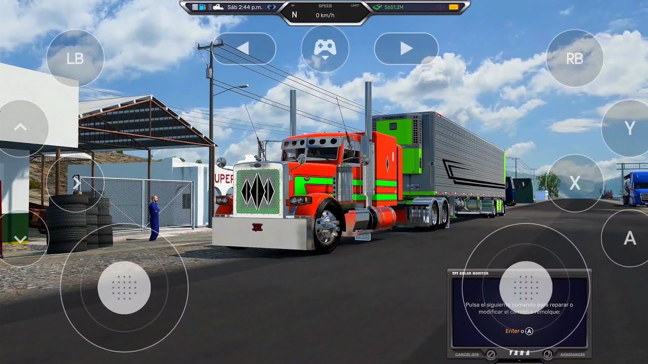 ANDROID Llevando LACTEOS con la Peterbilt 389 American Truck Simulador jugando desde GFORNOW 