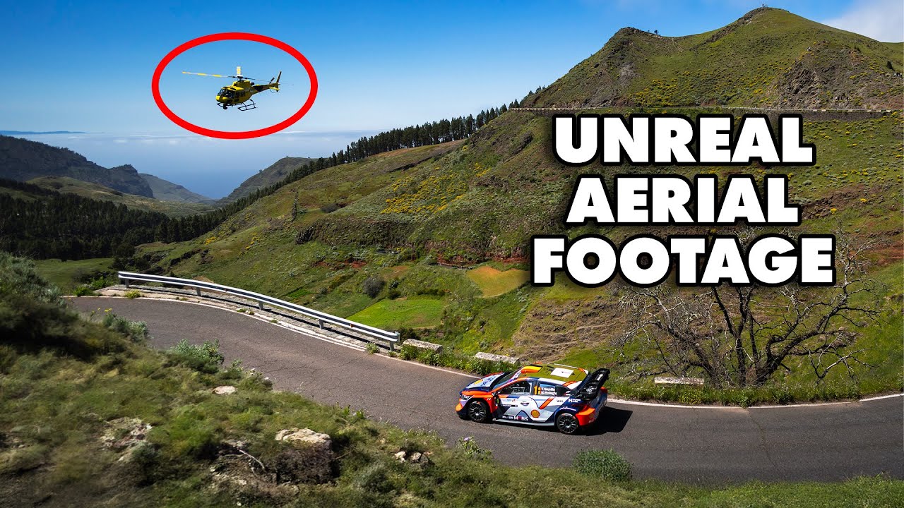 Chasing Rally Cars from the Sky! WRC Rally Islas Canarias