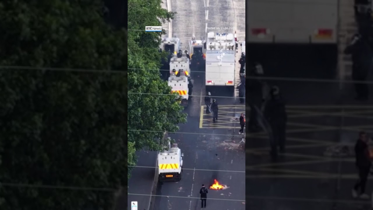 Second night of unrest in Northern Ireland | #RT&Eacute;News #riot #police #northernireland