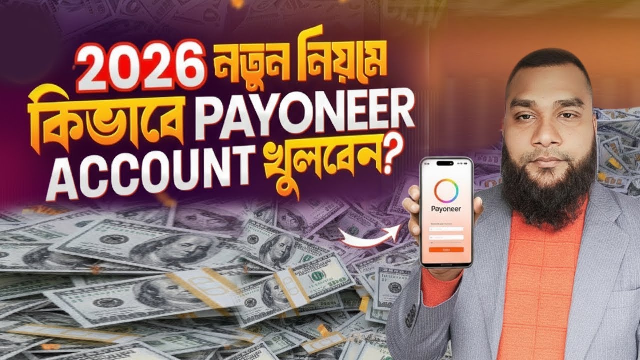 ২০২৬ সালে Payoneer একাউন্ট খোলার সহজ নিয়ম  Payoneer Account Create Bangla
