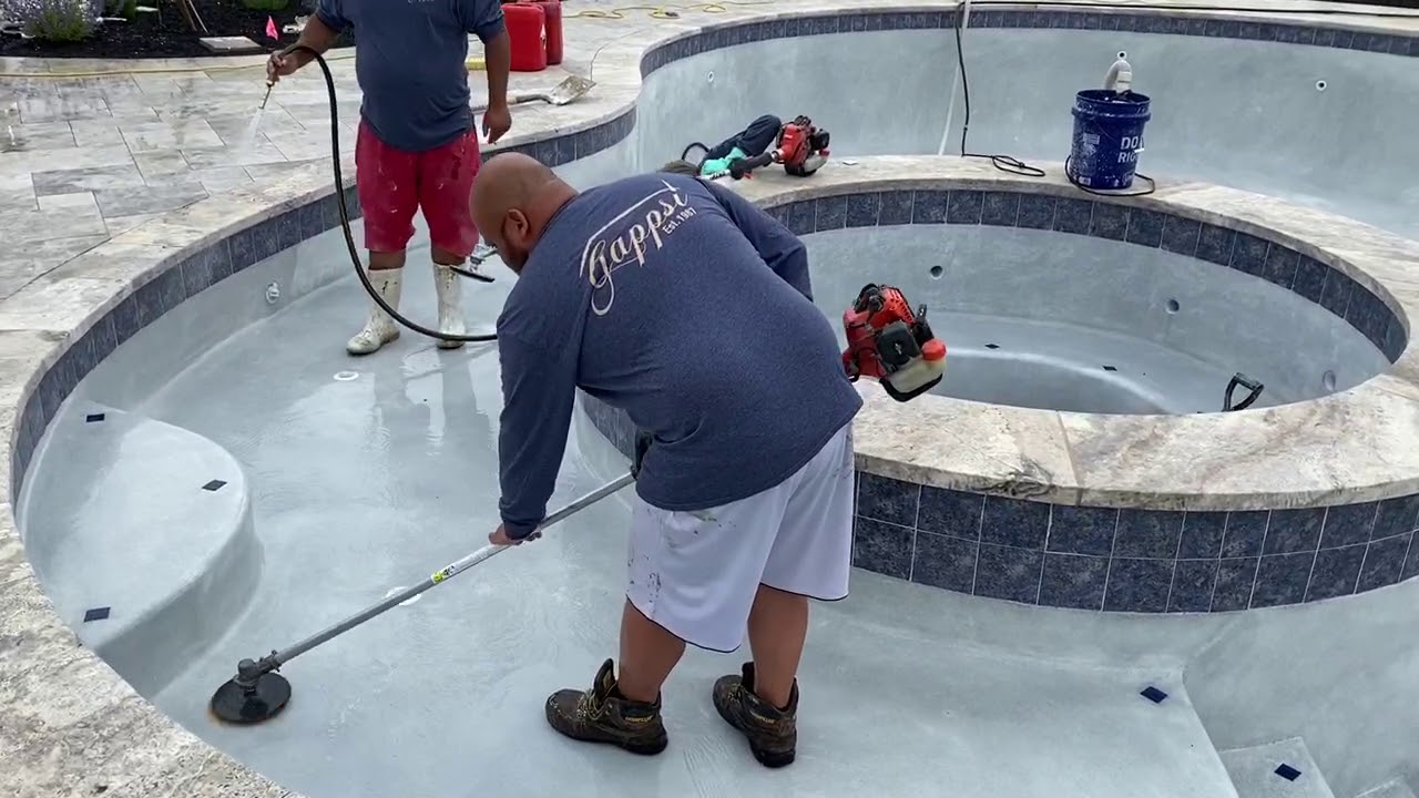 Marble dusting pool finishing Company on Long island NY