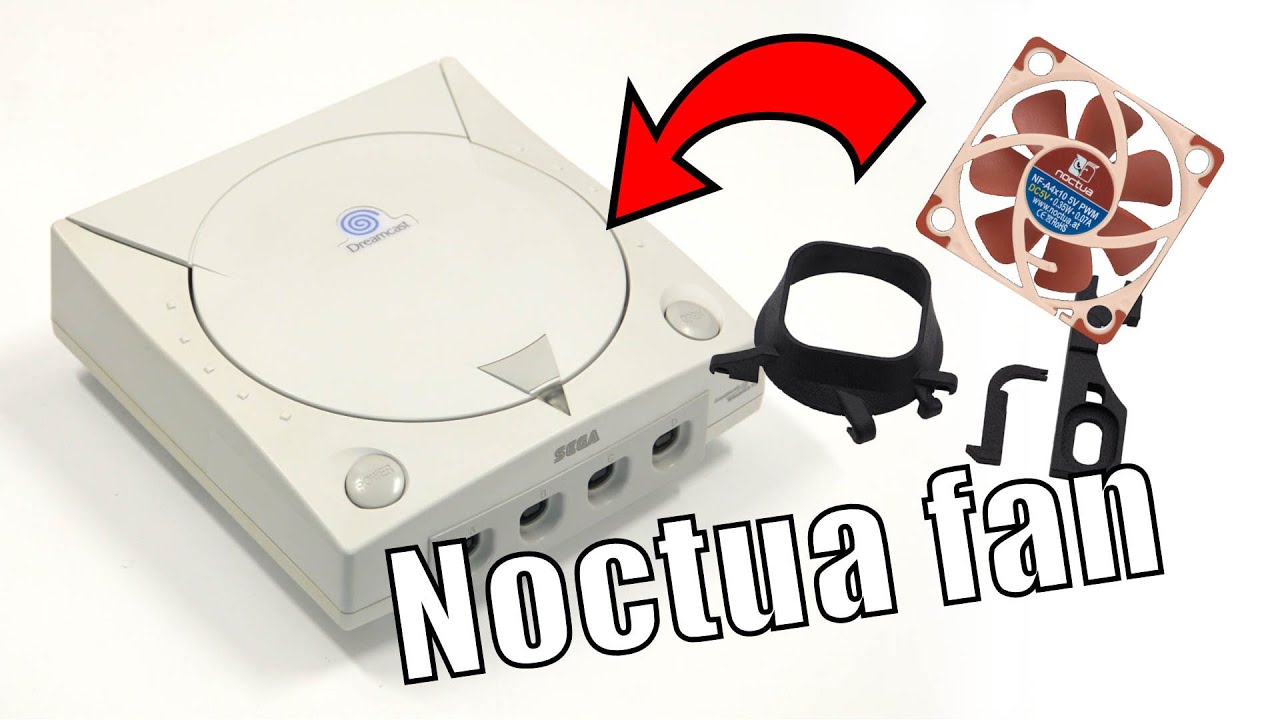 Cambiando el ventilador de Dreamcast por un kit Noctua con piezas impresas en 3D