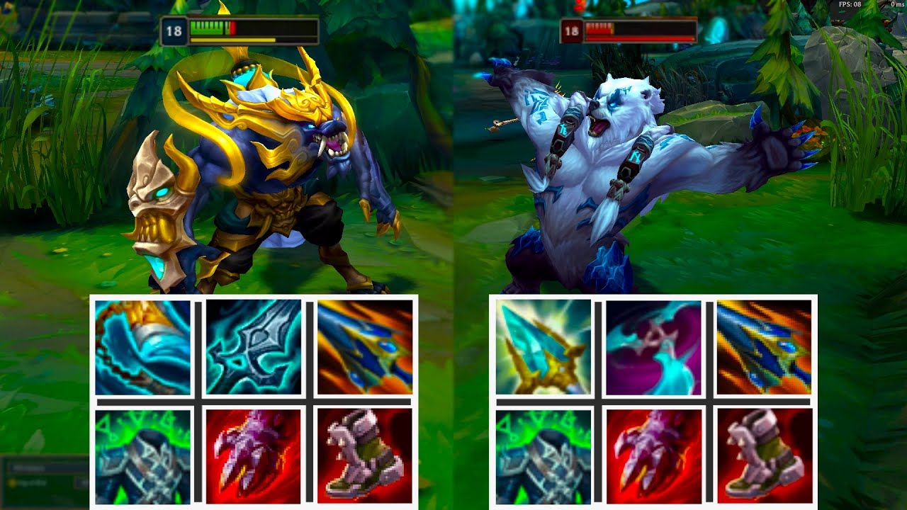 WARWICK vs VOLIBEAR FULL BUILD FIGHTS