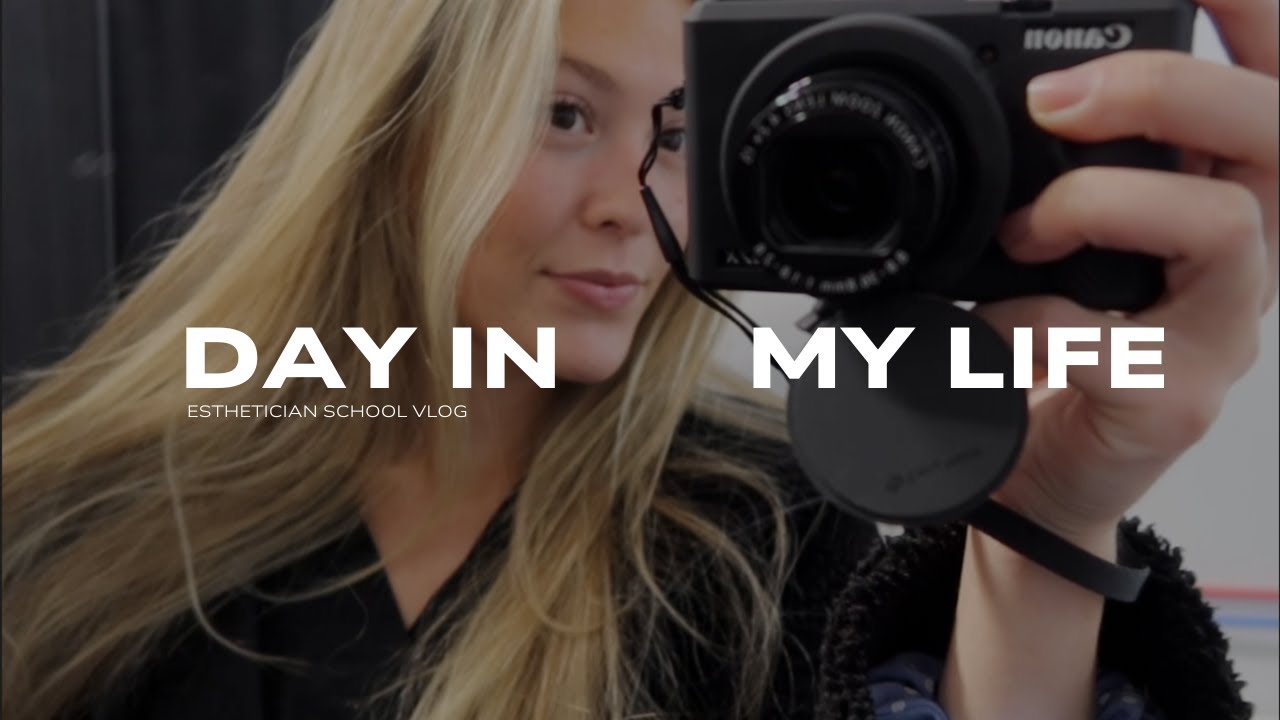 Daily vlog: esthetician school, skincare products, facials, and more.