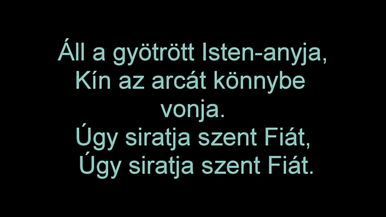 65.  Áll a gyötrött Isten anyja