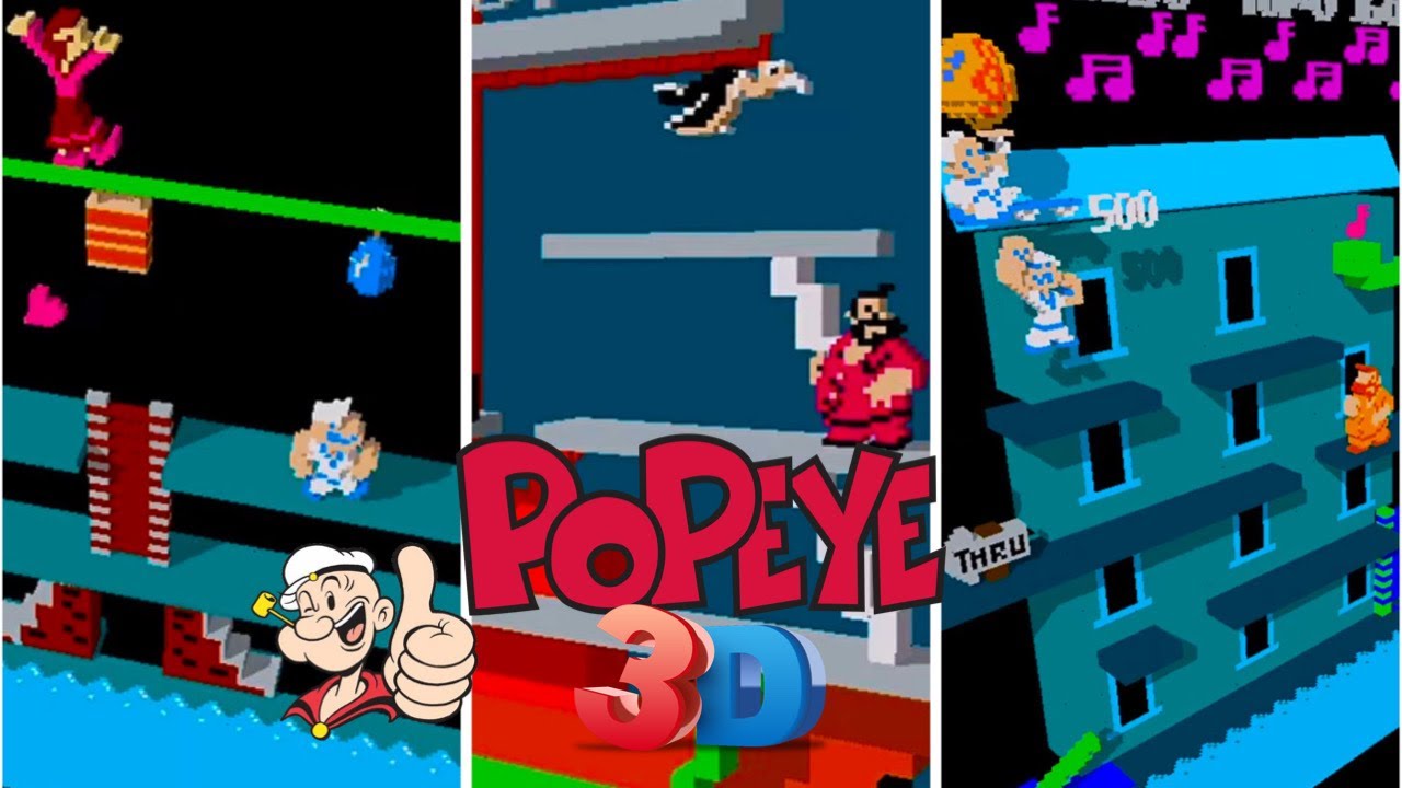 ⚓Popeye⚓(1982) in 3D|💥Mind Blowing💥3dSen Emulator|HD