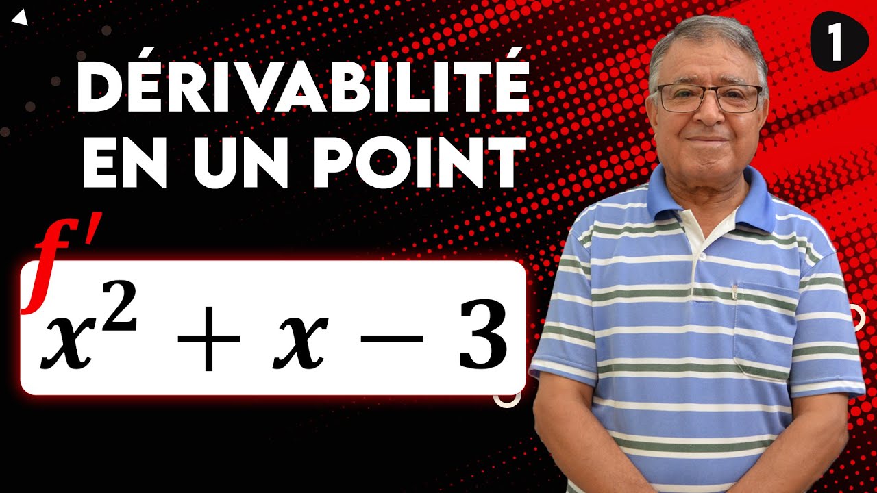 Dérivabilité d'une fonction en un point - Ex 1