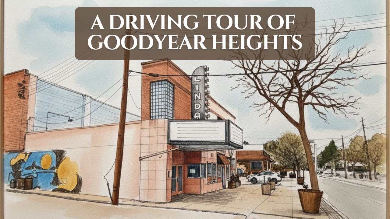A Driving Tour Through Goodyear Heights - An Historic Neighborhood of Akron, Ohio in 4K