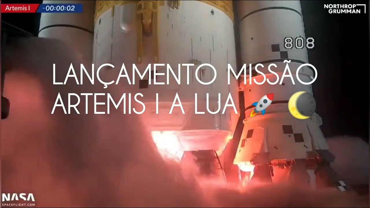 LAN&Ccedil;AMENTO MISS&Atilde;O ARTEMIS I A LUA 🚀 🌘  🇺🇸