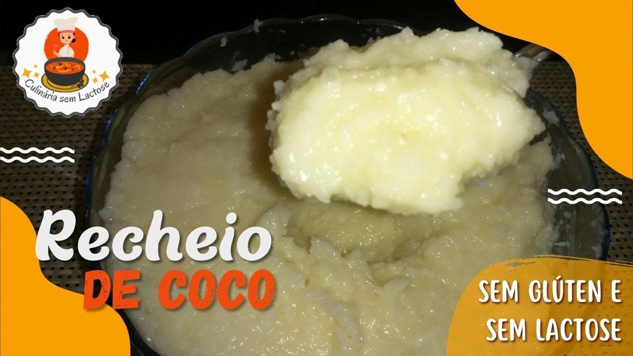 RECHEIO PARA BOLO DE COCO CREMOSO Sem Glúten e Sem Lactose #recheioparabolo #recheiodecoco