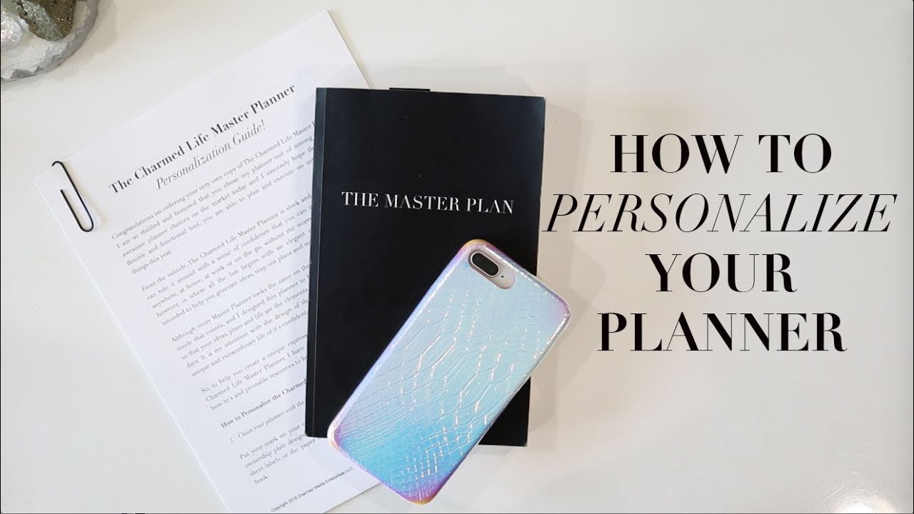 How to Personalize Your Planner | 2018 Master Planner