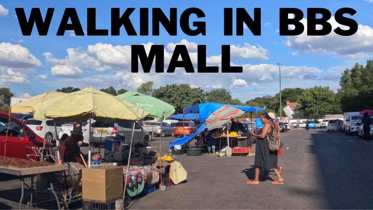 BBS Mall - Walking in a busy area - Gaborone, Botswana