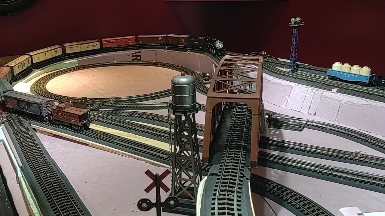 Lionel Super O Layout with Williams Santa Fe 3430