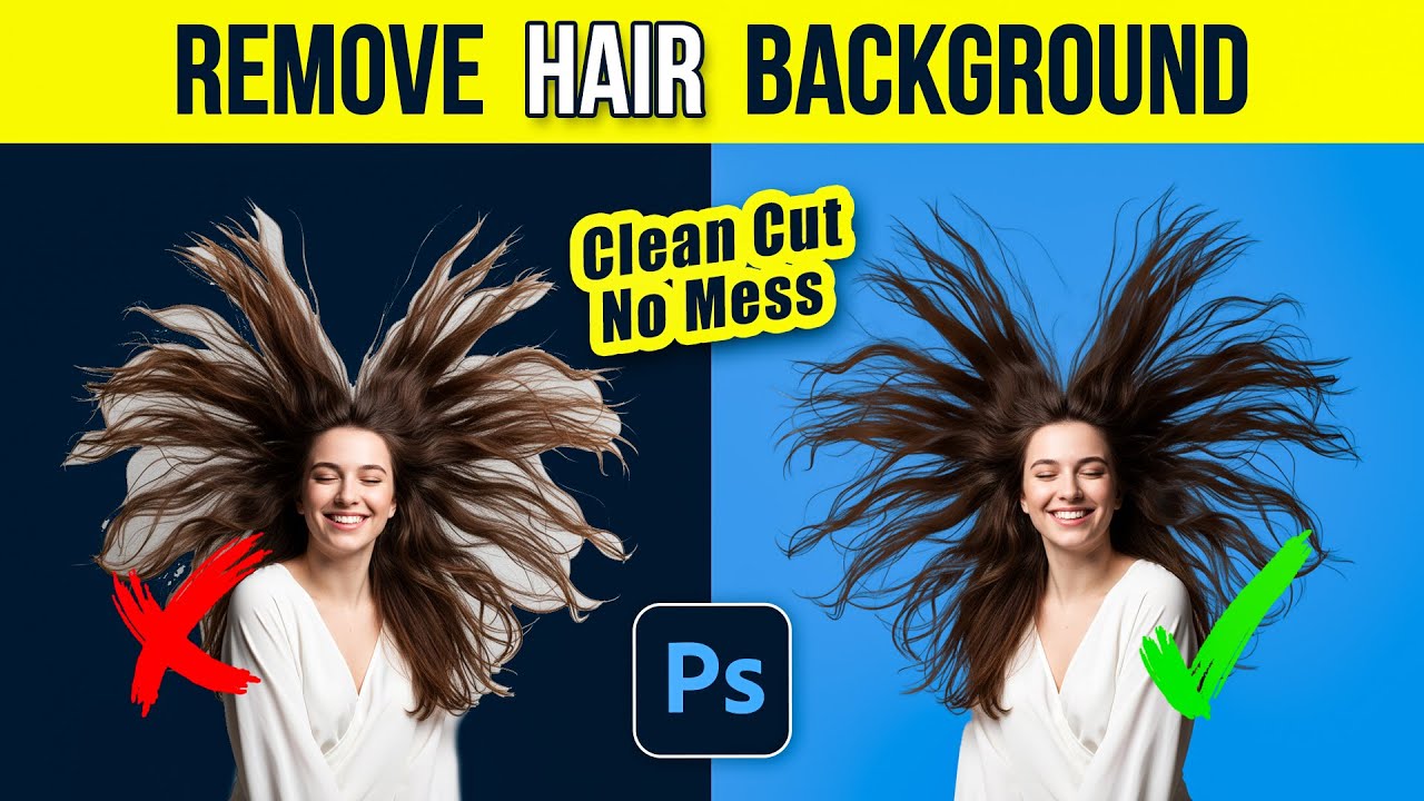 Photoshop Hair Remove Background | 2 Min Secret Trick