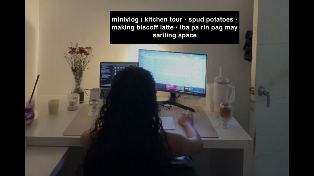 minivlog | kitchen tour • spud potatoes • making biscoff latte • iba pa rin pag may sariling space