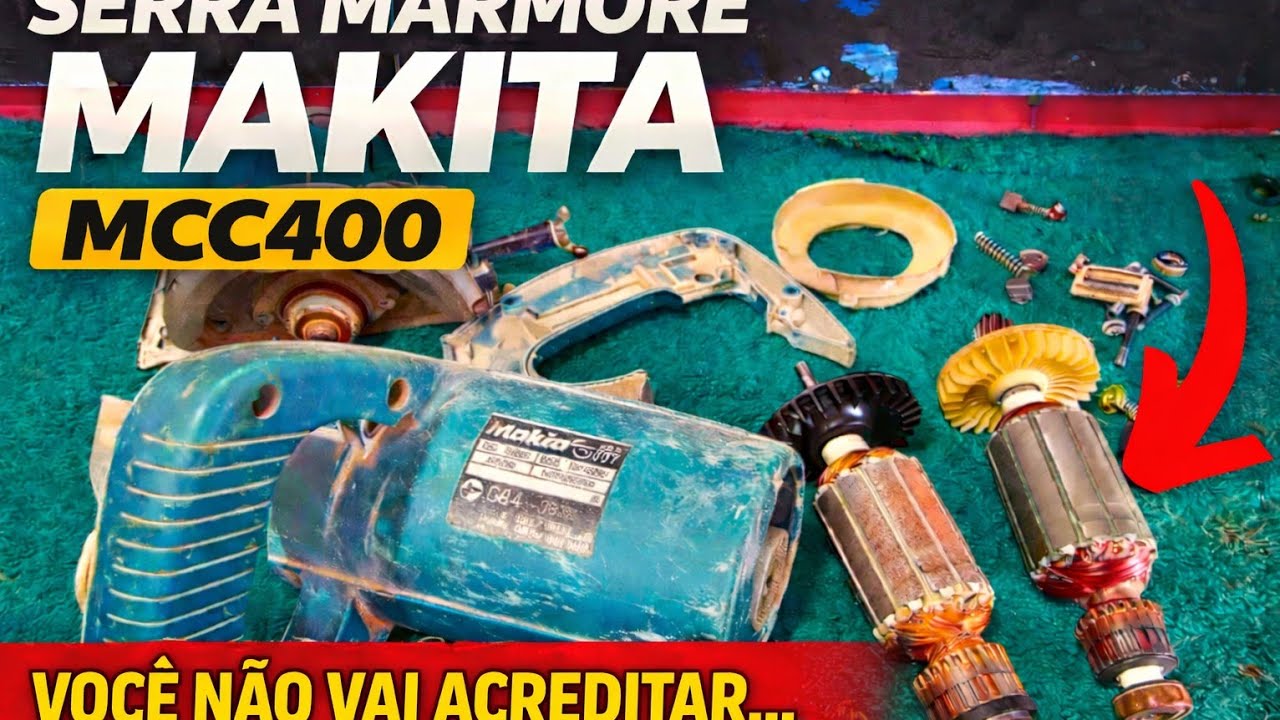 COMO TROCAR  INDUZIDO DA SERRA MÁRMORE MAKITA MCC400 