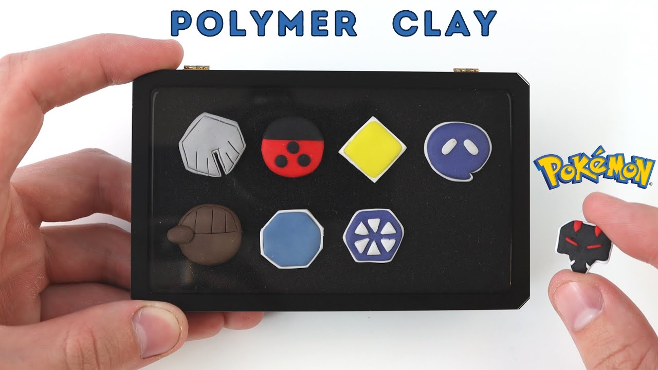 Making Polymer Clay Badges From Johto Region - (Pokemon)
