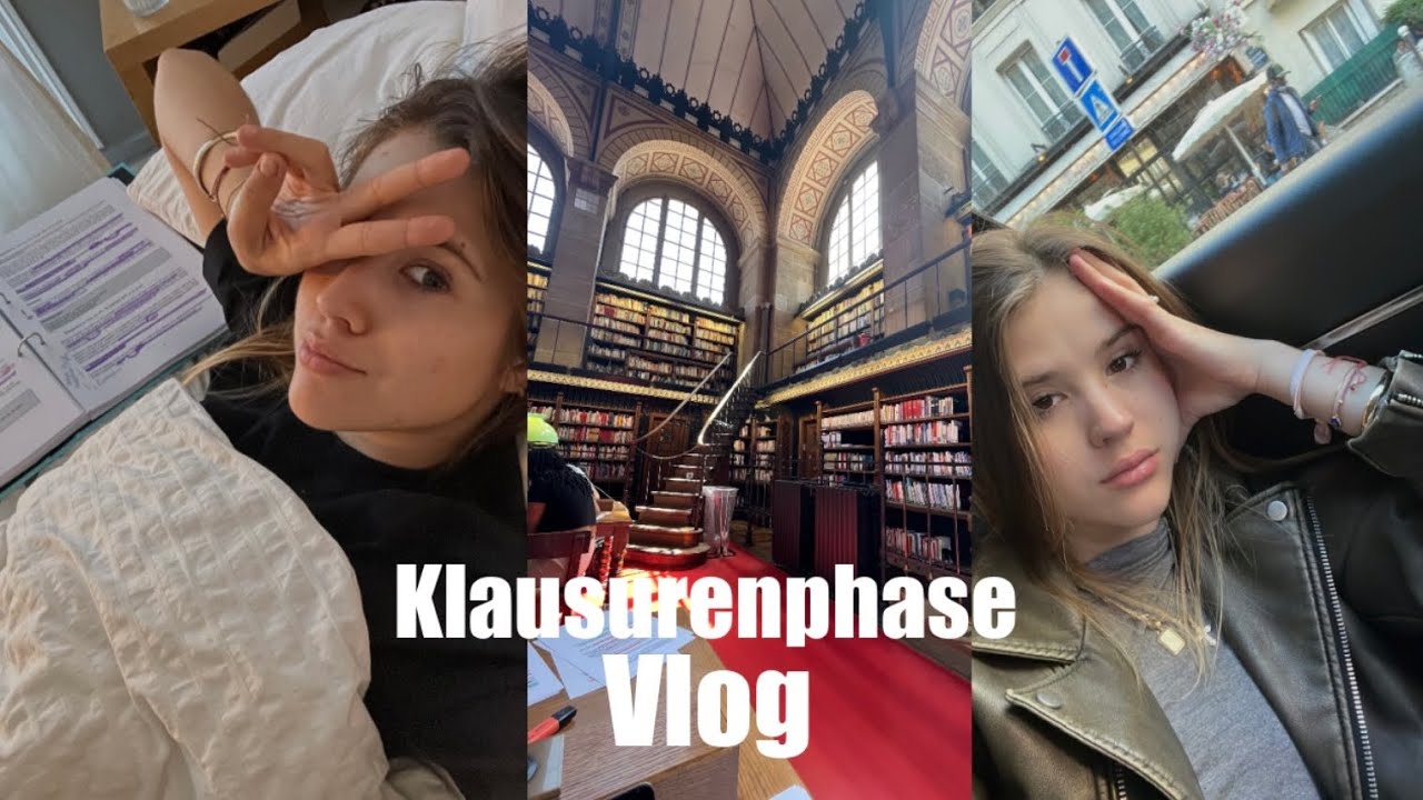 KLAUSURENPHASE Vlog (Jura Studium) : Nacht durchlernen, Stress, Motivation, 6. Semester // Niia