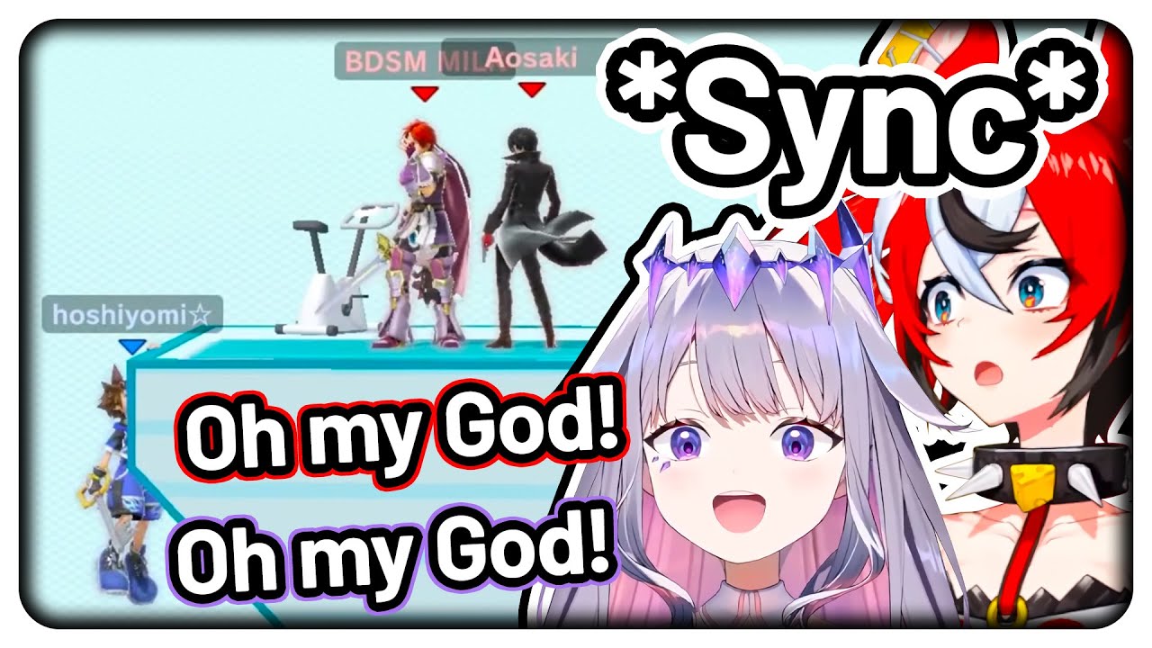Bae and Biboo after watching this Hoshiyomi 1v2 comeback in Smash: *In Sync* 【Hololive EN】