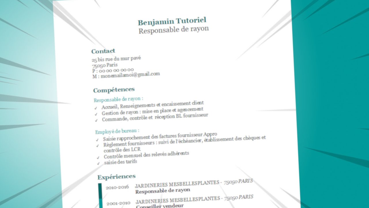 [TUTO] Comment faire un CV efficace avec Openoffice
