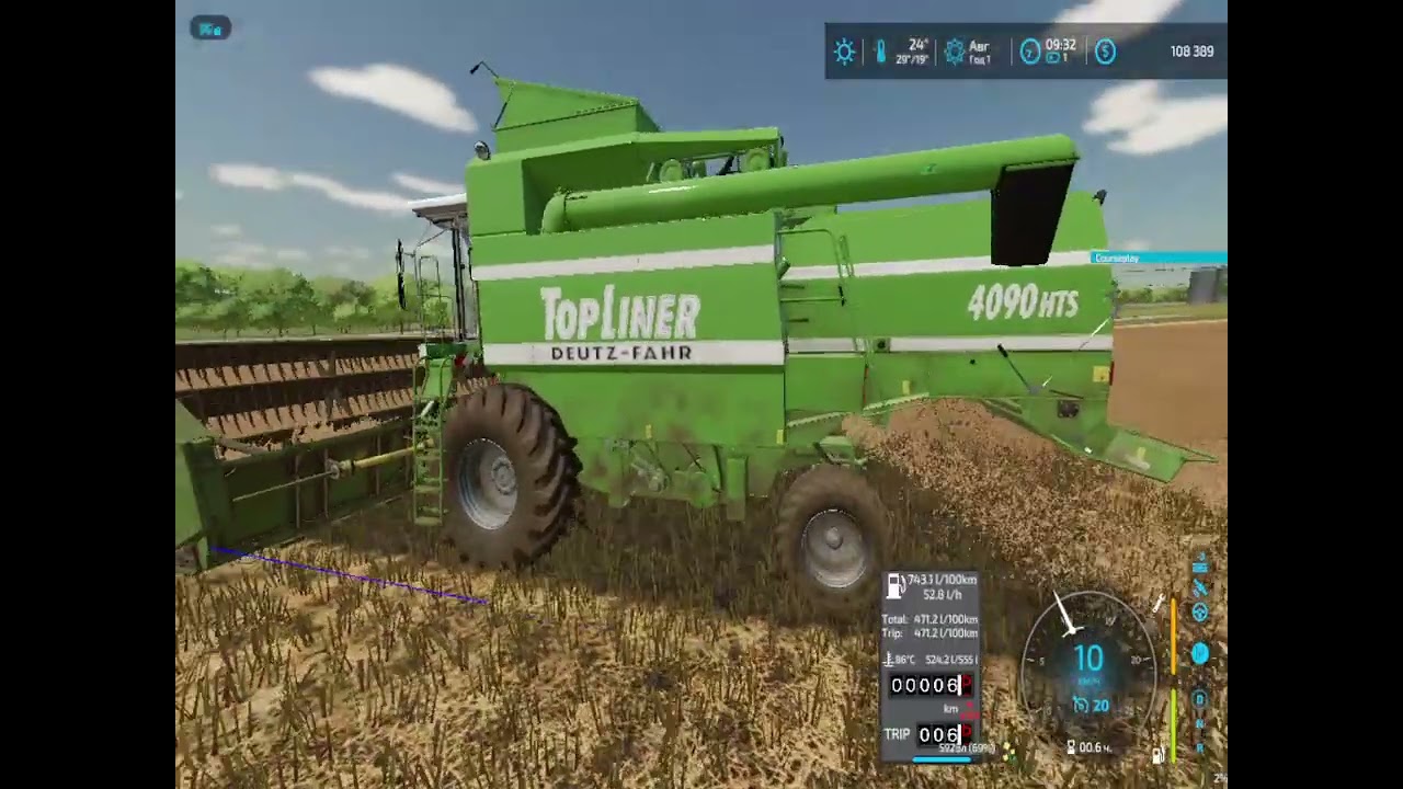Farming Simulator 22.Карта:Элмрик.№6.Уборка рапса.