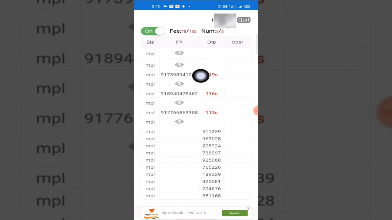 indian number otp bypass trick new website launch whatsapp number-8107987126