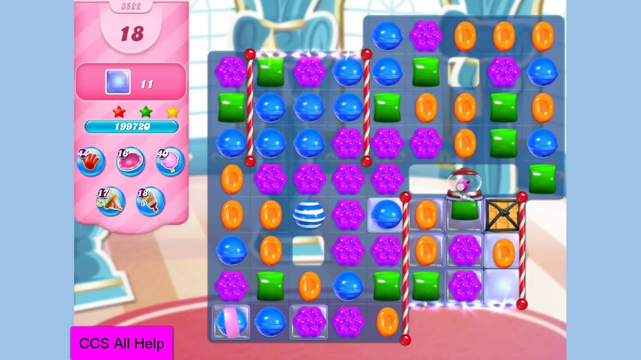 Candy Crush Saga Level 3522 NO BOOSTERS Cookie