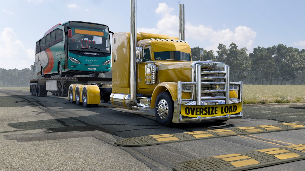 Trucks vs Speed Bumps #77 | BeamNG Drive | TruckBumps