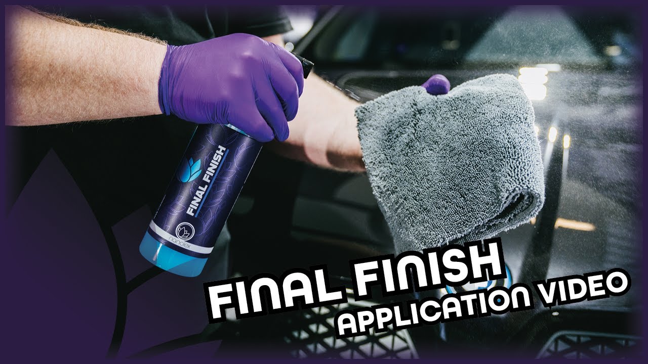 How to use Nanolex Final Finish Quick Detailer for car exterior surfaces