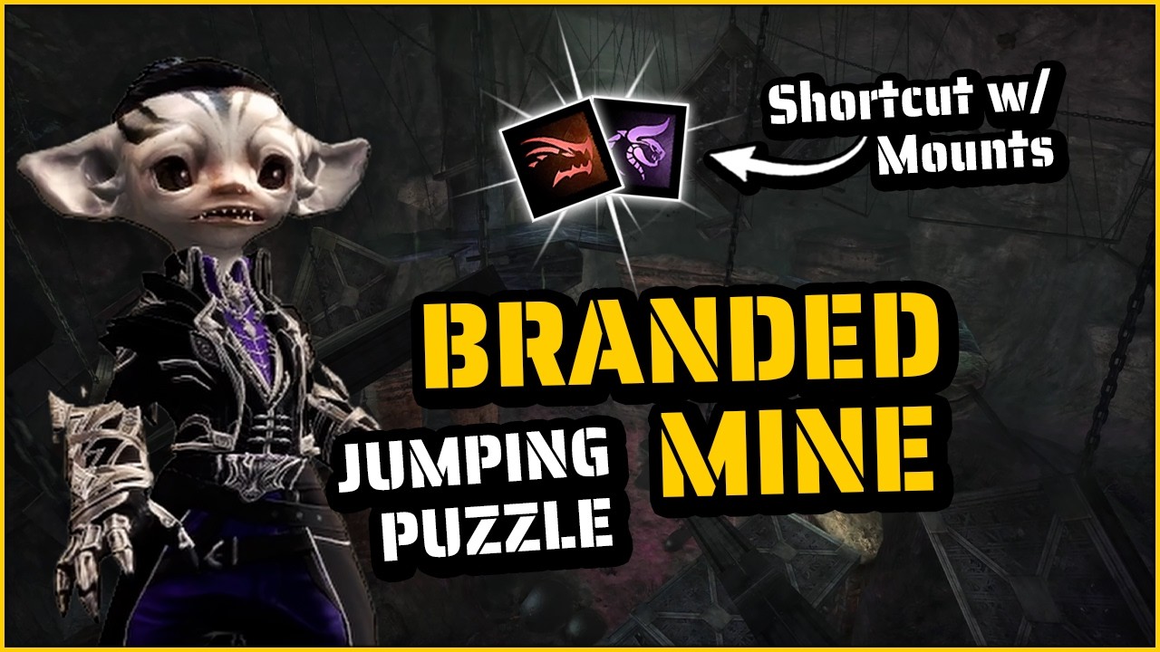 Branded Mine Jumping Puzzle Guide & Shortcut/Skip | Fields of Ruin JP in Guild Wars 2