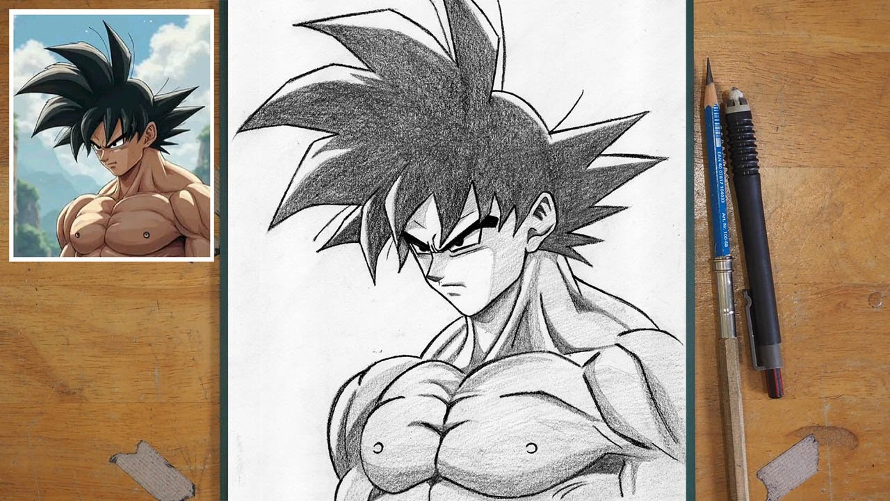 How to Draw Goku Ultra Instinct | Step-by-Step Anime Tutorial