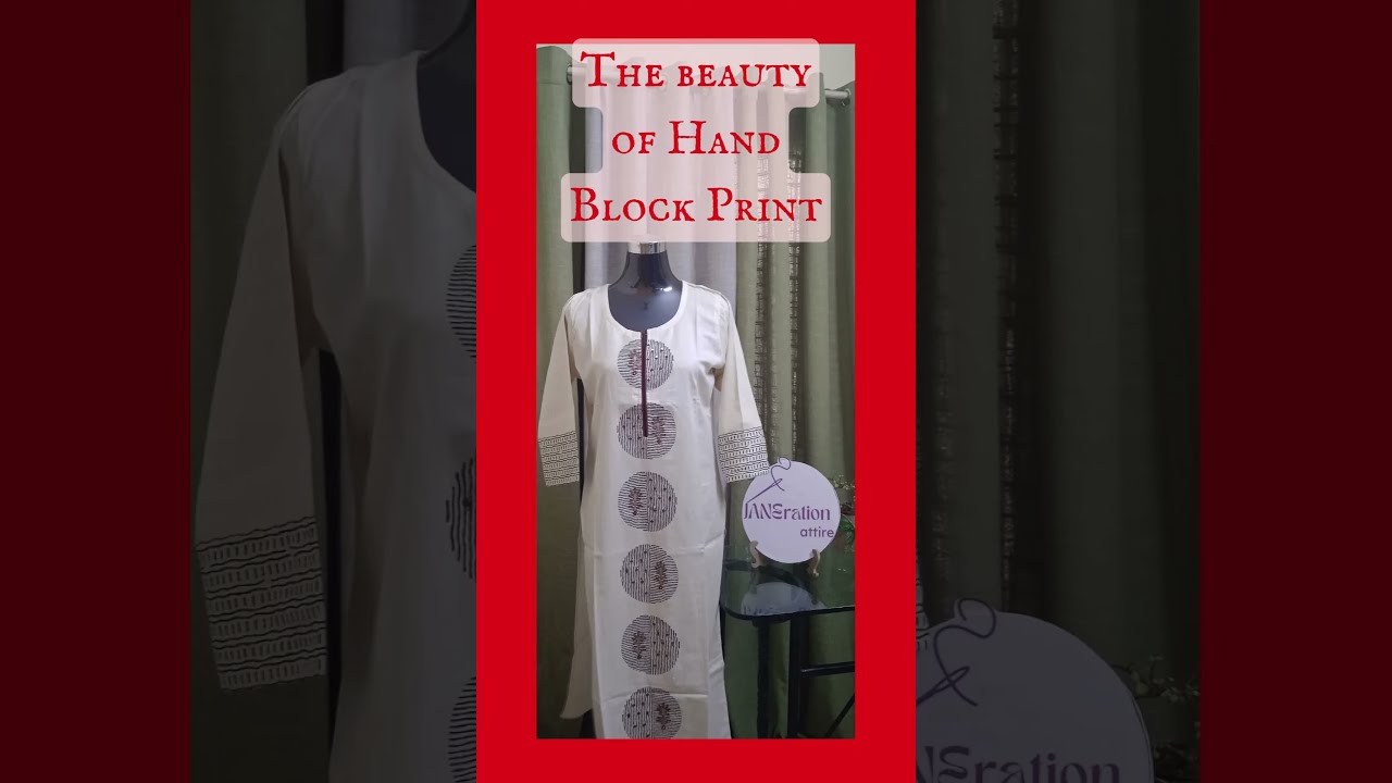 The Beauty of Hand Block Print #kurti