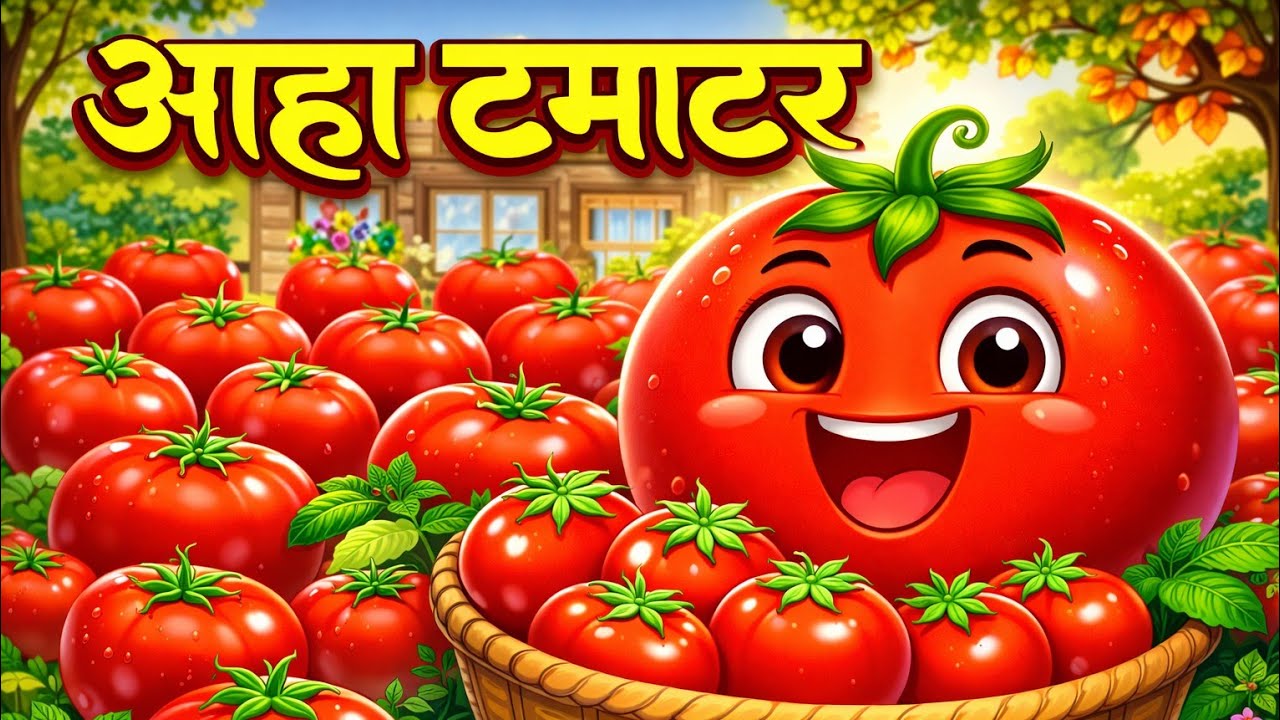 Aaha tamatar bade majedaar | Nursery Rhyme | Kids Song