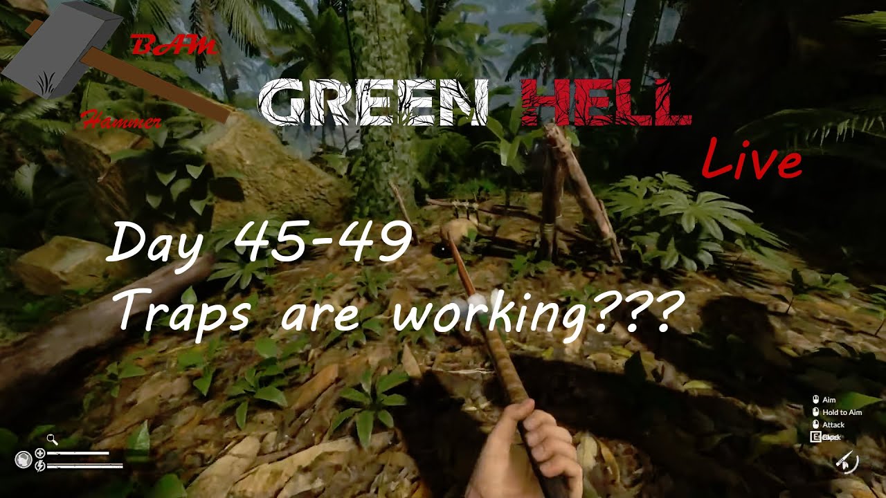 Green Hell 45-49: General Surviving/ Traps Working????