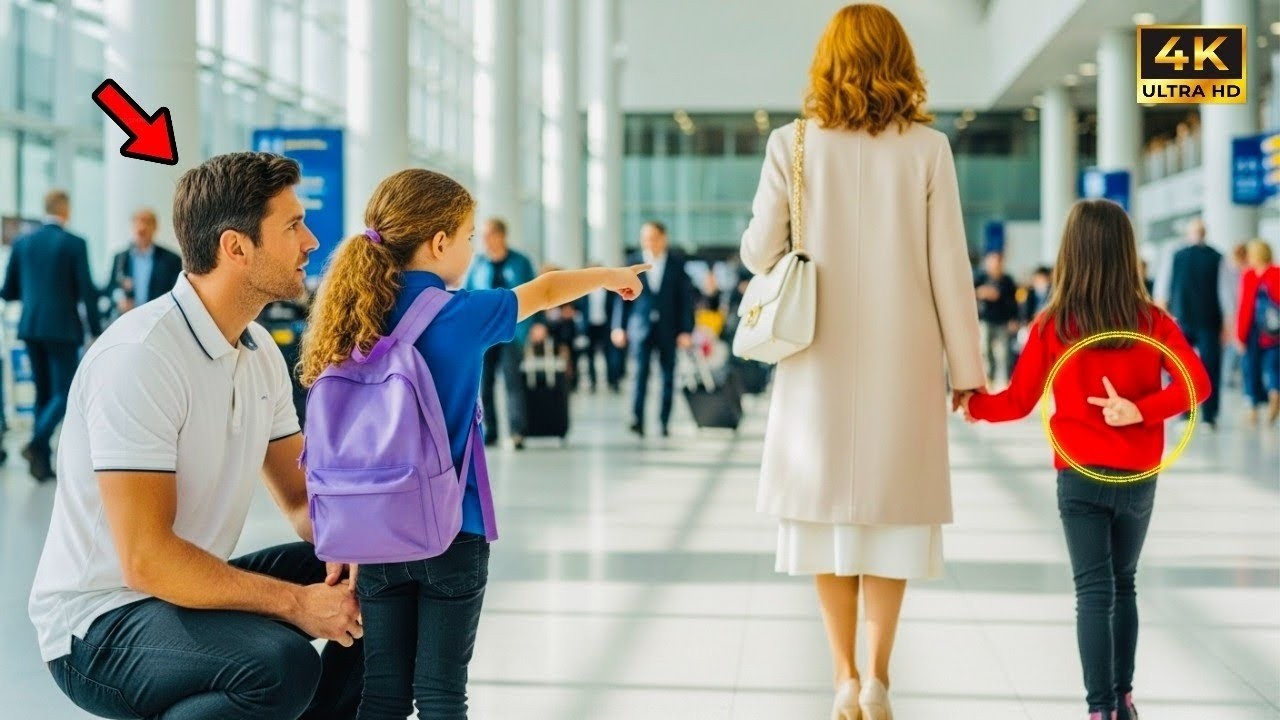 Poor deaf girl gave a silent signal in the airport—only a little girl notices and did something