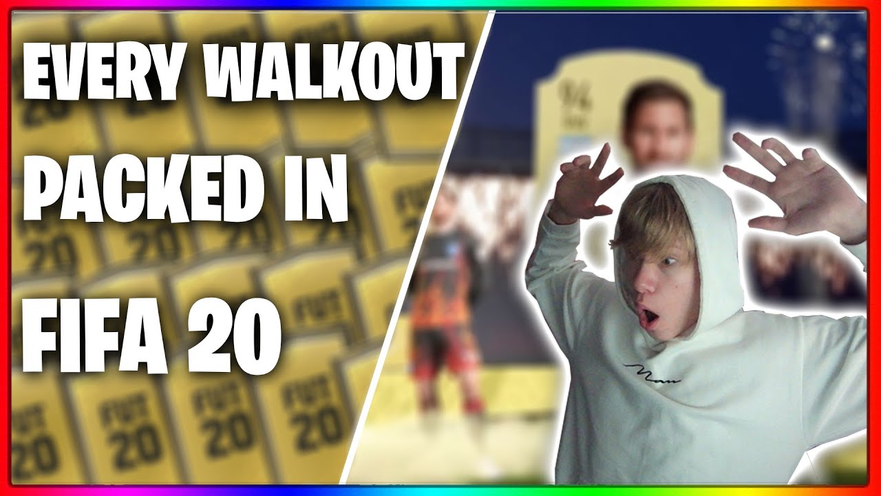 EVERY WALKOUT I PACKED IN FIFA 20!!!!!!!