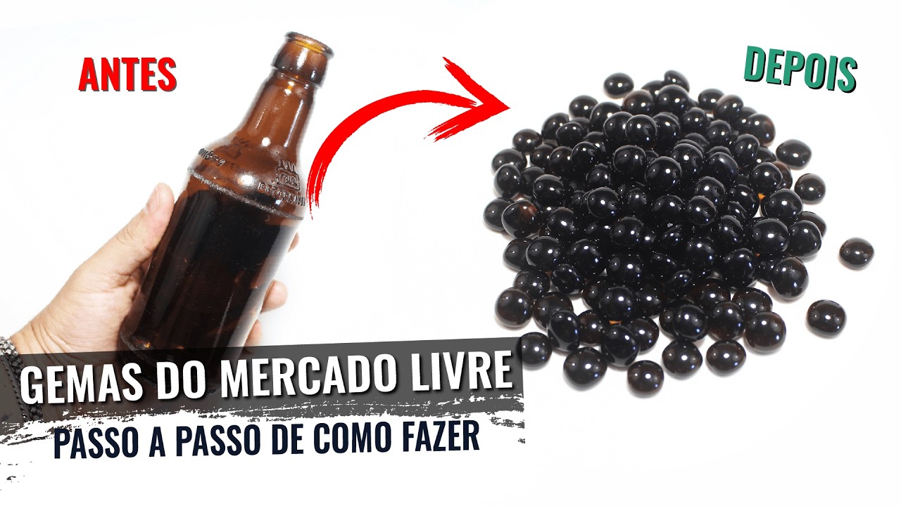Crie suas próprias Gemas de Vidro a partir de Garrafas de Vidro