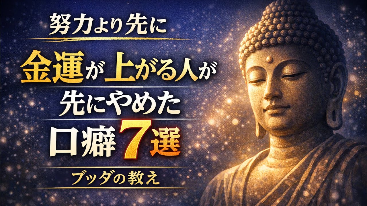 金運が上がり始めた人が“先にやめた”口癖7選【ブッダの教え】