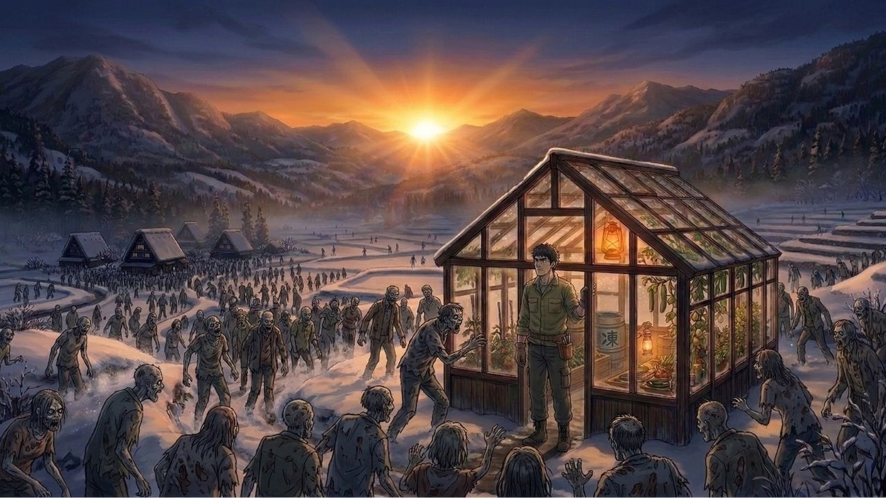 Under a Frozen World, We Grow Life in a Secret Glass Greenhouse 🌿 Cozy Anime Zombie Survival