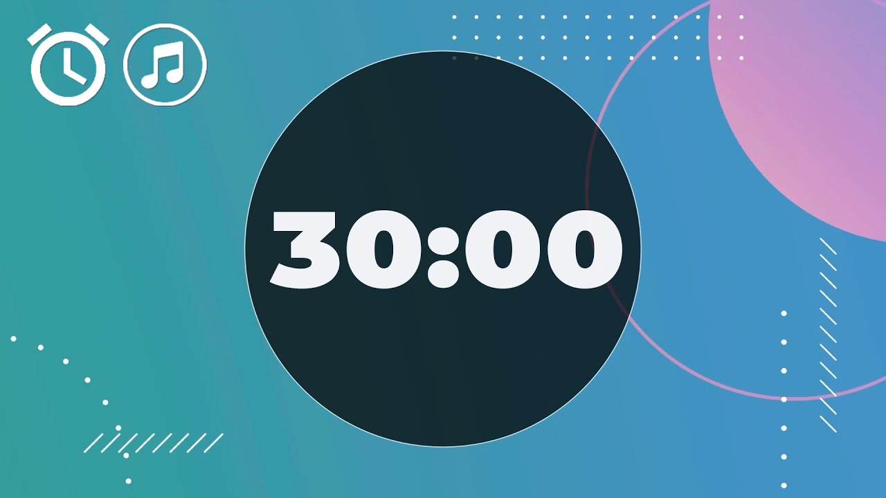 ⏱️ 30 Minutes Quiz Countdown Timer for Students/Contestants