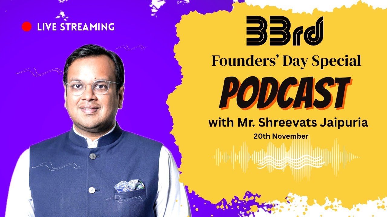 CHETNA - Day 1| Podcast with Shreevats Sir | 33rd Founders' Day Special | Seth M. R. Jaipuria School