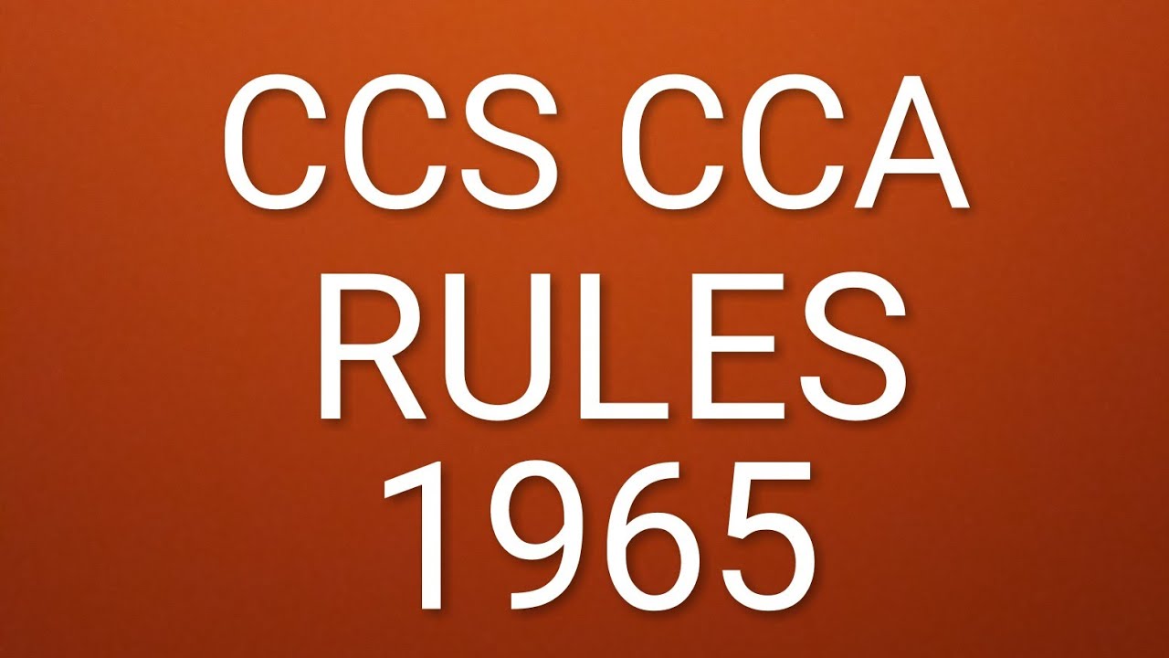 Suspension - CCS CCA Rules 1965 for Departmental Exams