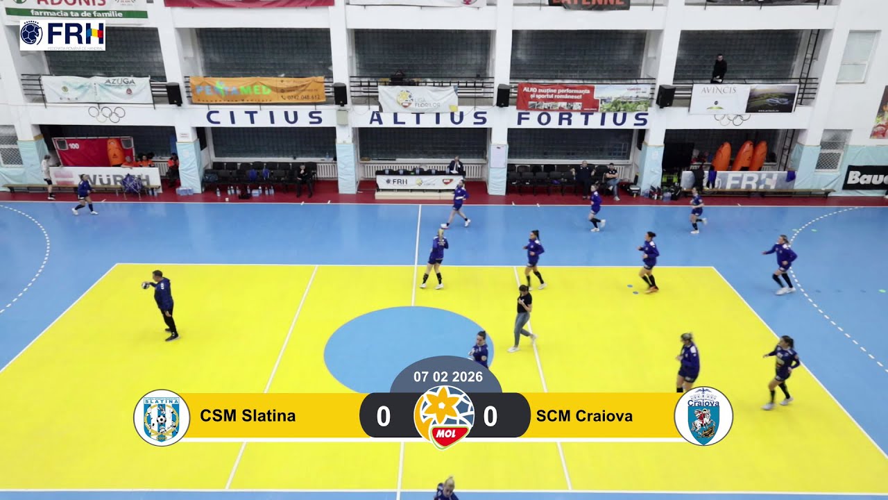 CSM Slatina 25-21 SCM Universitatea Craiova, 7 Februarie 2026