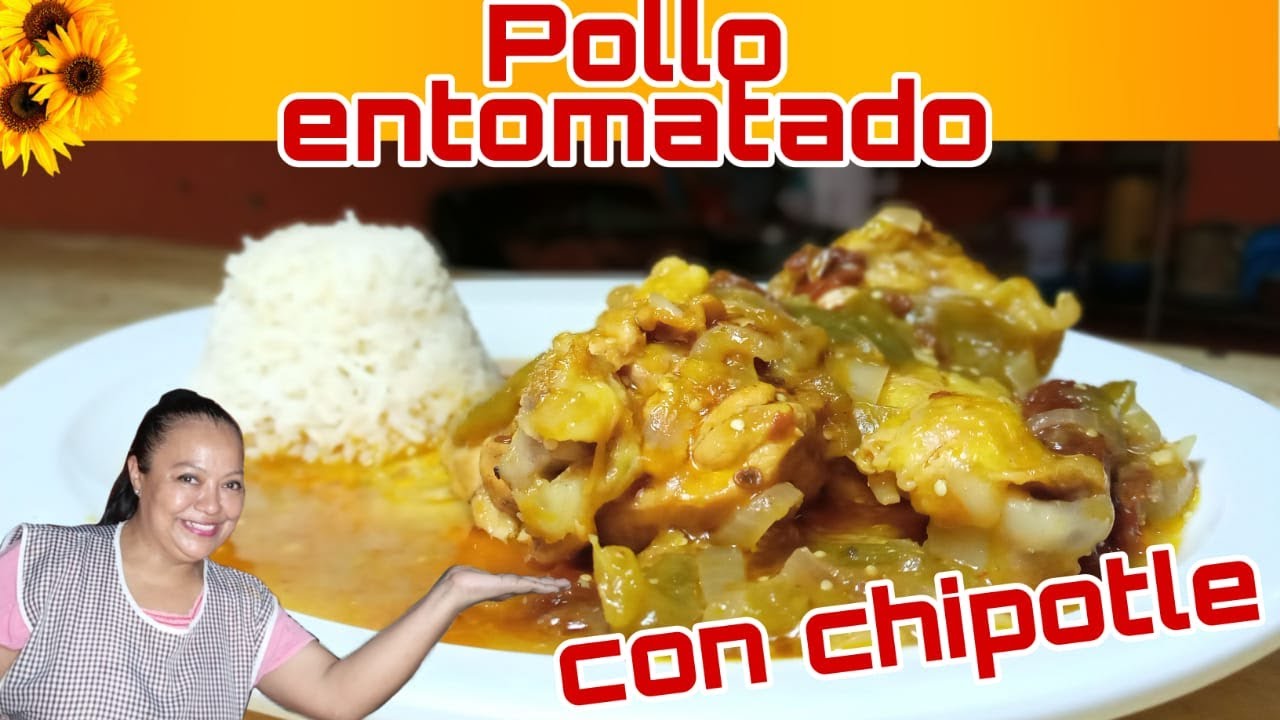 POLLO ENTOMATADO CON CHIPOTLE