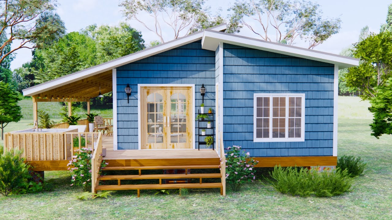 8 x 8 Meters - The Most Romantic Little House I've Ever Seen | Exploring Tiny House